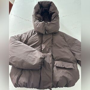 KHY brown puffer jacket.  Size M